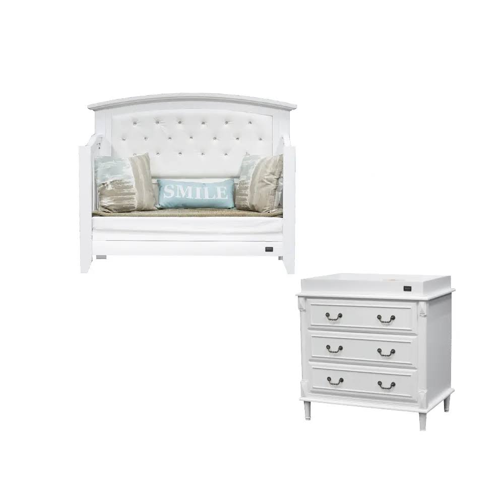 Sophie 3 in 1 Diamond Cot and Dresser