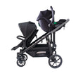 Deuce Twin Travel System with Aton B2 i-Size car seat and stroller.