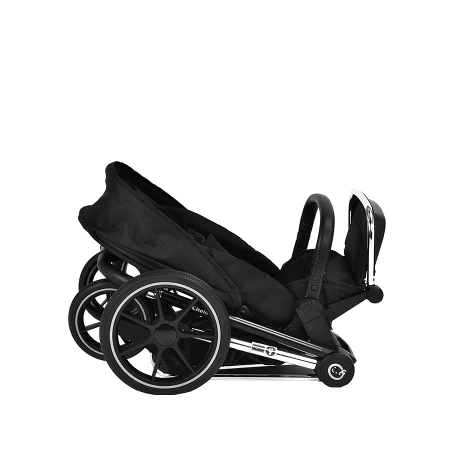 Maverick 3 in 1 Chrome & Black Travel System - ChelinoBaby Online