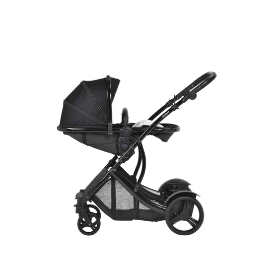 Lunar Twin Black Stroller - ChelinoBaby Online