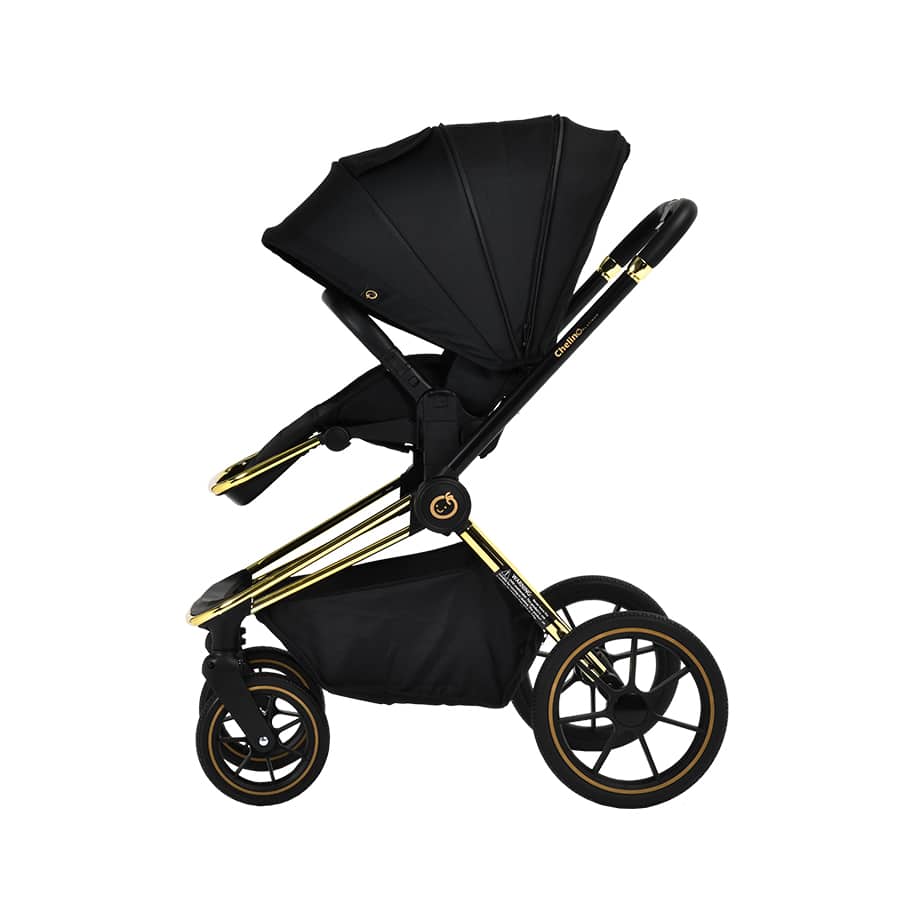 Maverick Yellow Gold with Black Stroller - ChelinoBaby Online