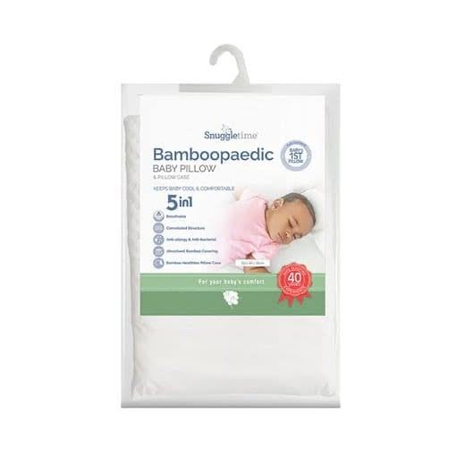 Bamboopaedic Baby Pillow & Pillow Case 5 in 1 - ChelinoBaby Online