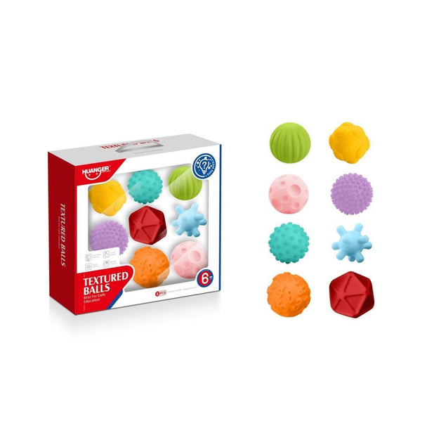 HE0235 - Soft Textured Balls 8PC - ChelinoBaby Online