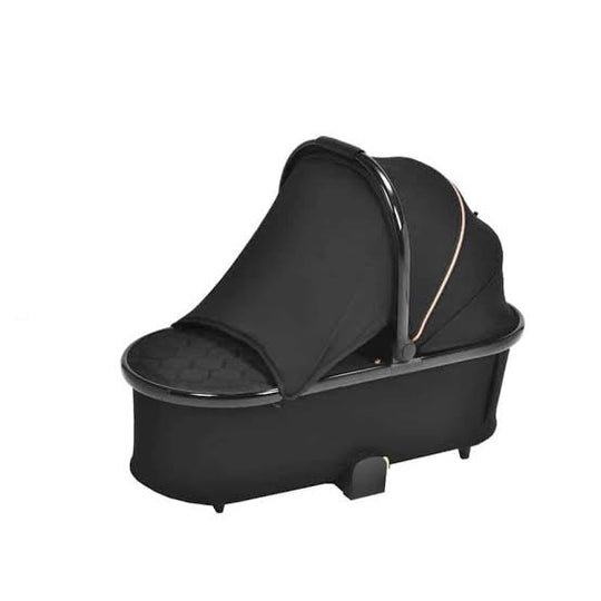 Bella Shiny Black & Gold Carry Cot - ChelinoBaby Online