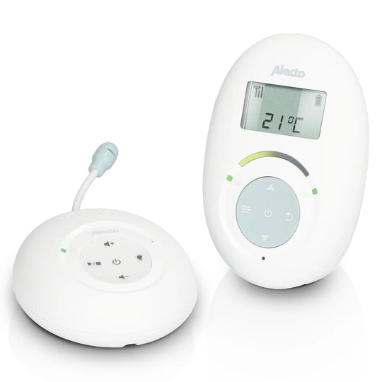 Alecto DBX120 - Full Eco DECT baby monitor, white/blue - ChelinoBaby Online