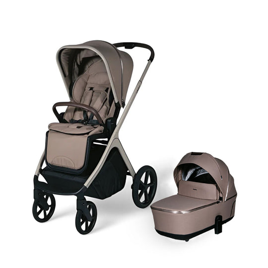 Lunar II Stroller and Carry Cot Travel System in Mocca color.