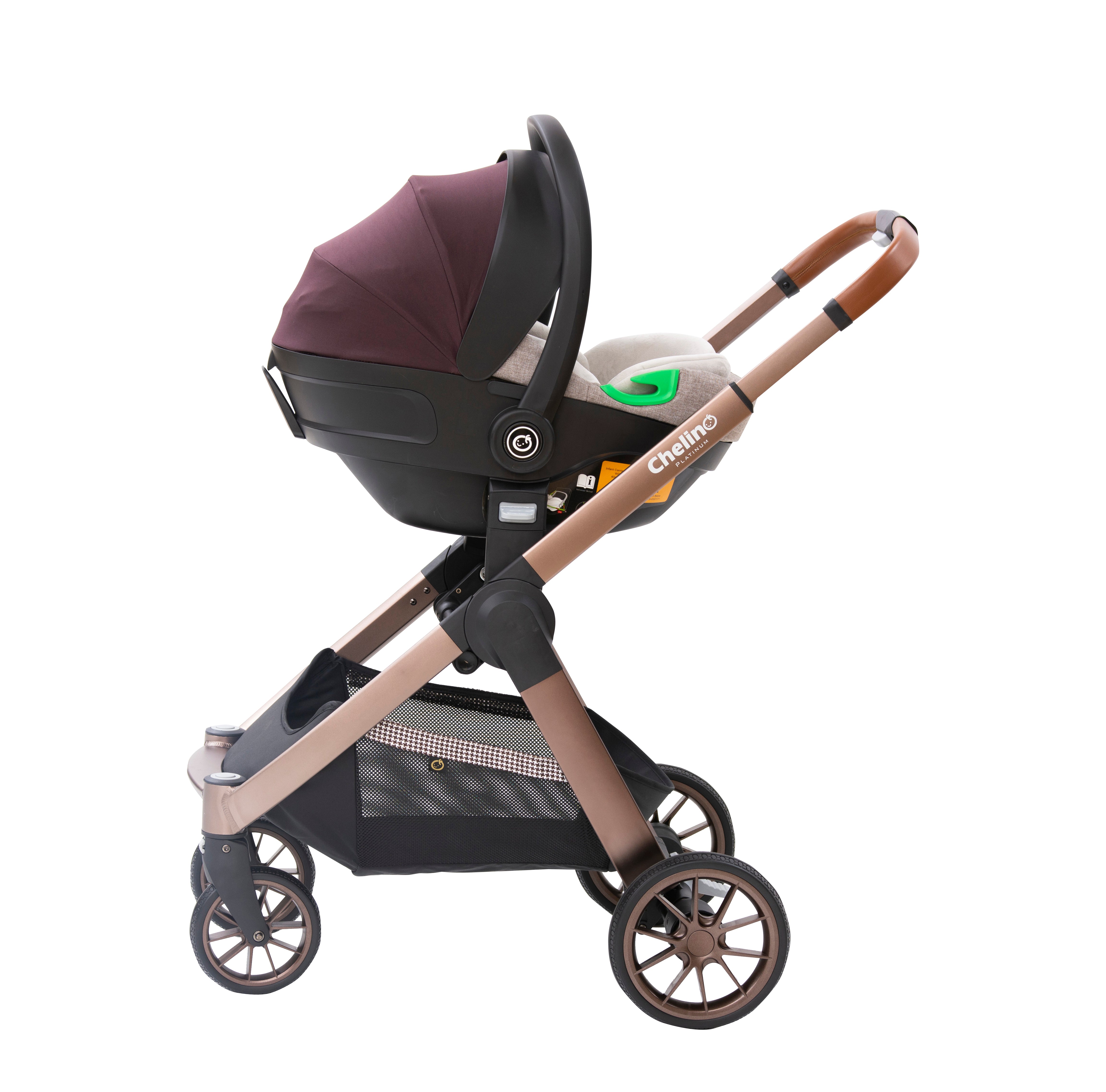 Lunar Rose Gold 3 in 1 Travel System II