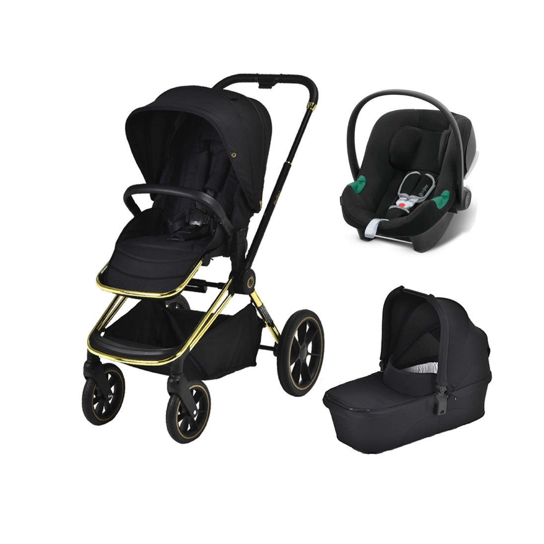 Maverick 3 in 1 Yellow Gold & Black Travel System - ChelinoBaby Online