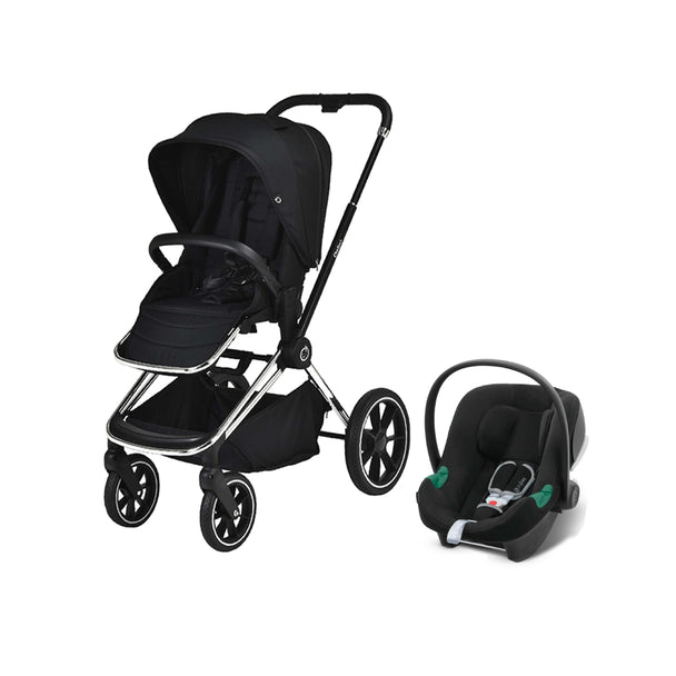 Maverick 2 in 1 Chrome & Black Travel System - ChelinoBaby Online