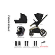 Maverick 3 in 1 Yellow Gold & Black Travel System - ChelinoBaby Online