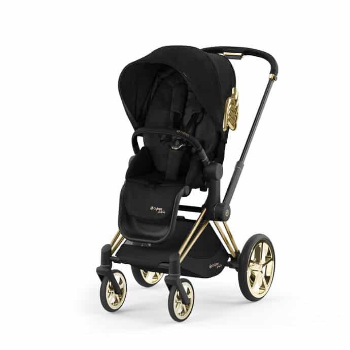 Jeremy scott stroller black and gold on sale