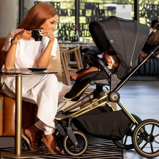 Maverick 2 in 1 Yellow Gold & Black Travel System - ChelinoBaby Online